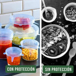 Tapas Adaptables Sella Alimentos (Pack x18) PROTEGE TUS ALIMENTOS